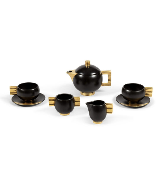 Original Art Deco Carlton Ware Ltd for Mariage Frères, Paris Tea set, 1929 image 0
