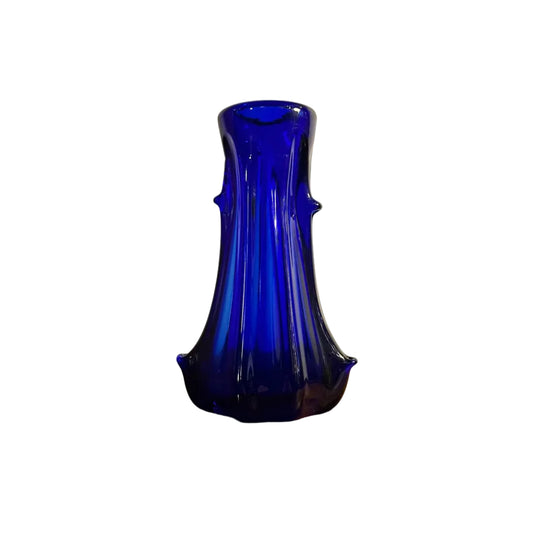 Original Italian Hand-blown Azure Blue Murano Glass, 1960s image 0