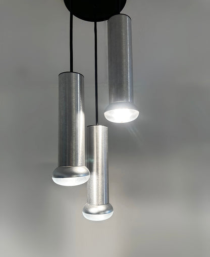 Mid Century Modern Thorn Lighting Tubular Steel Trio Ceiling Pendant, 1960 image 1