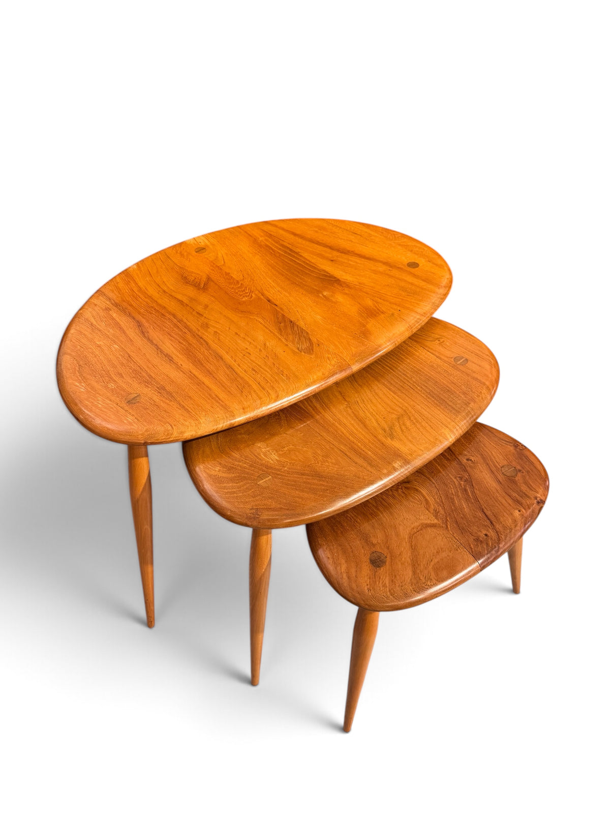 Ercol pebbles set of 3 tables