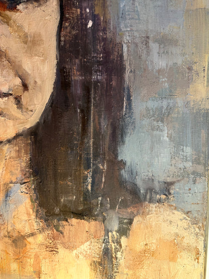 Margo Buchanan, Expressionist Portrait Oil on Canvas by Peter Bowen   image 7