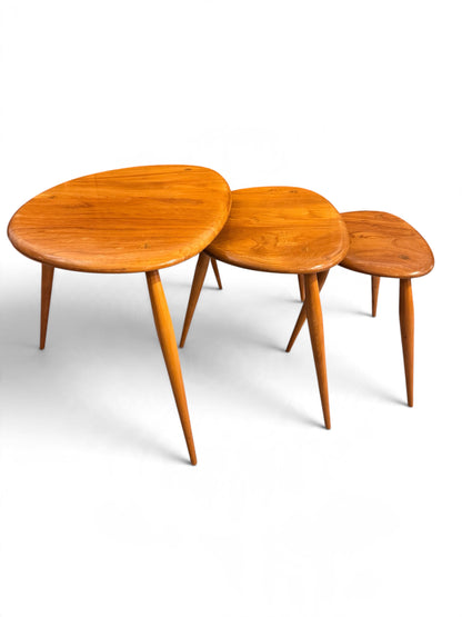 Ercol pebbles set of 3 tables