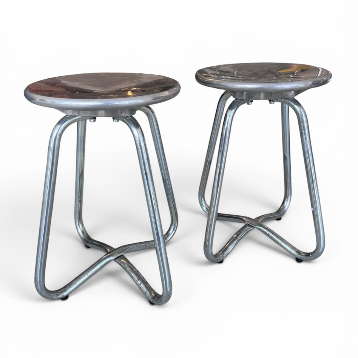 Original Aluminium stools/side tables by Terance Conran for the Conran Shop 1990 image 0