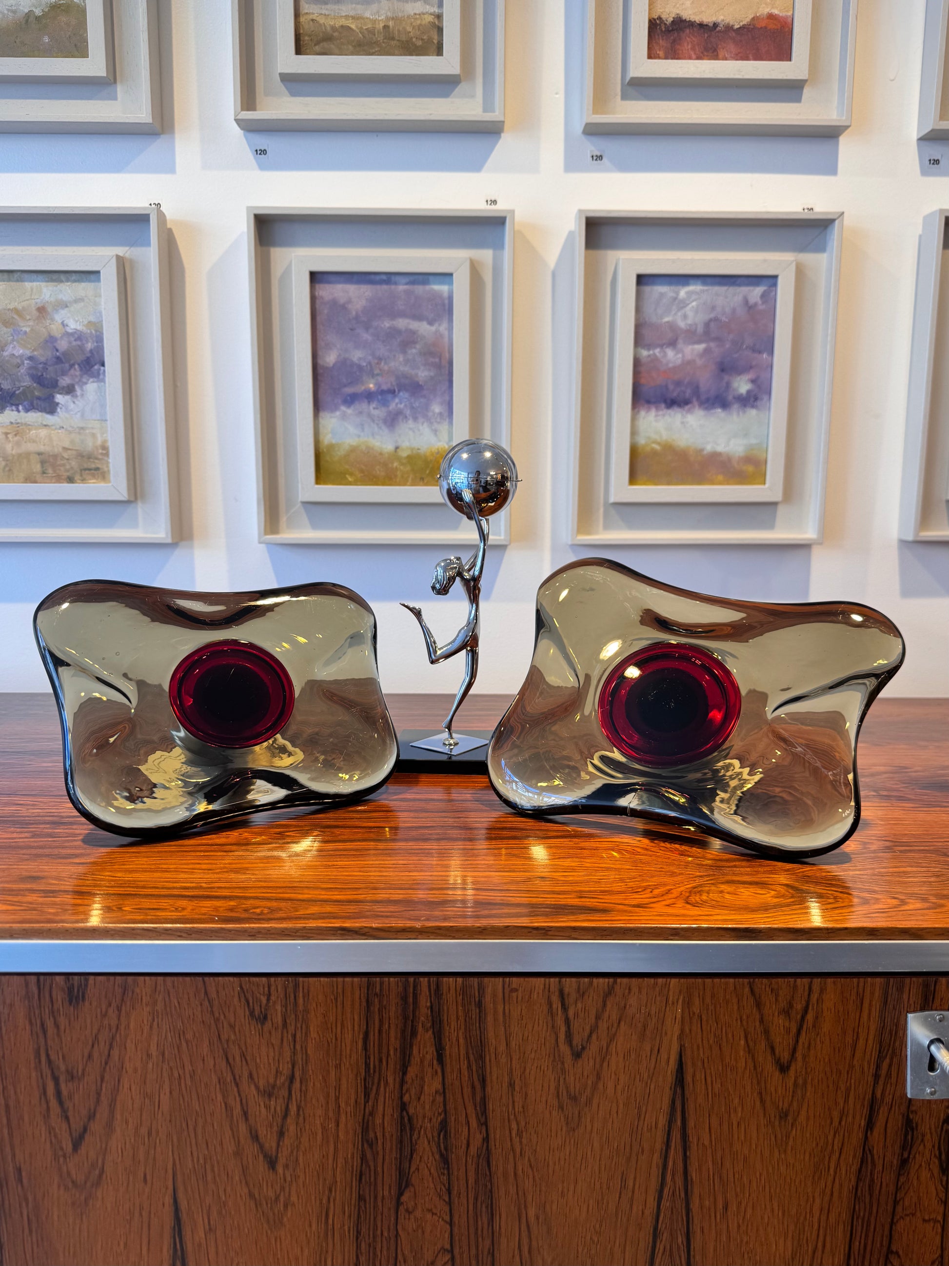 Bespoke Pair of Murano Glass Handles for Seifert Architects, 1970 image 1
