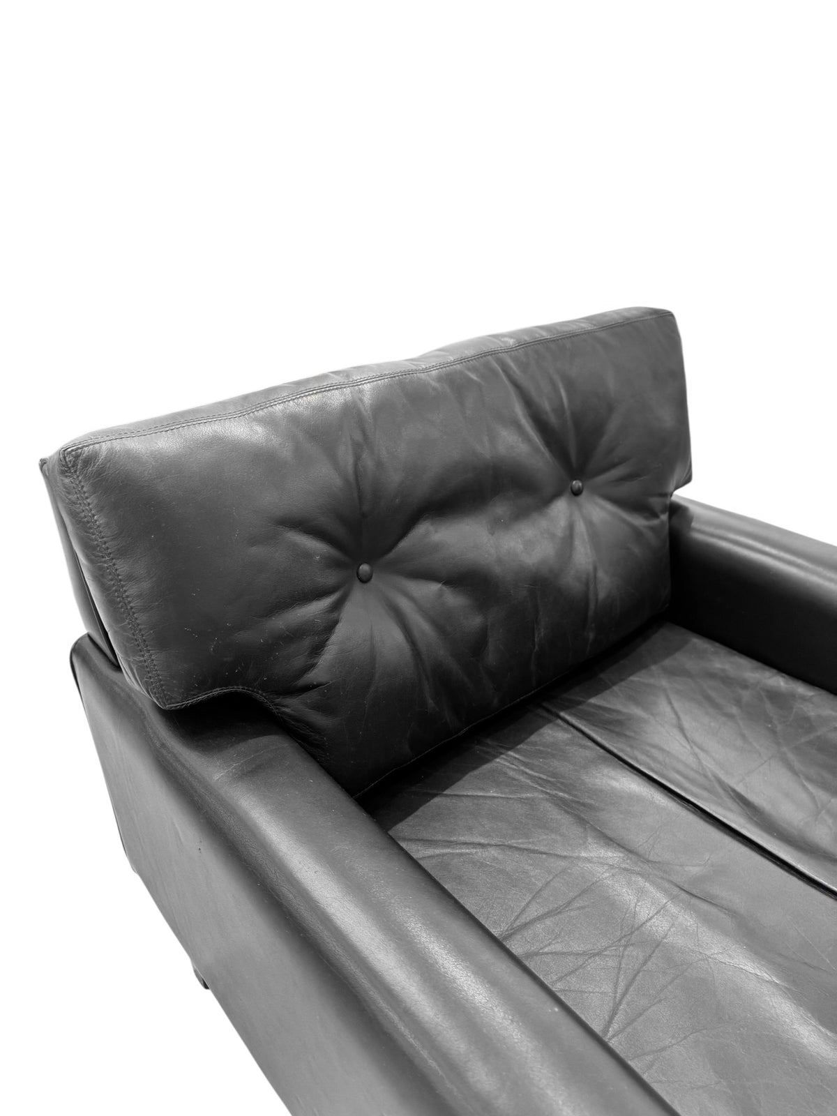 Leather & Rosewood Sofa Suite Consisting of Two Armchairs & 3-Seat Sofa, Pek-Oy for ASKO Finland, 1960