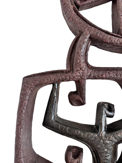 Brutalist Sculpture in Ceramic By Joop Puntman for Ambacht Haalderen, 1960 image 5