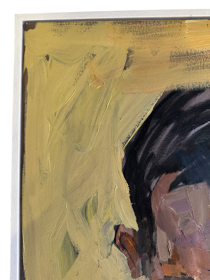 Tom Ward-Thomas, Expressionist Portrait Oil on Canvas by Peter Bowen   image 6