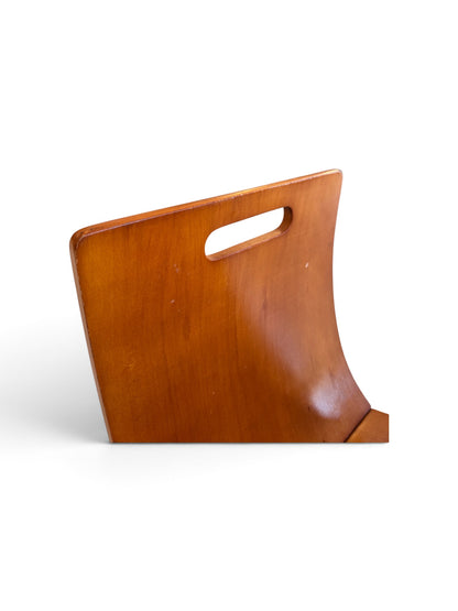 Interlocking Bentwood Danish Magazine Rack, 1970