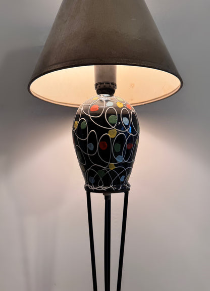 Rare Mid-Century Fanciullacci Ceramic Table Lamp, Italy, c.1950s