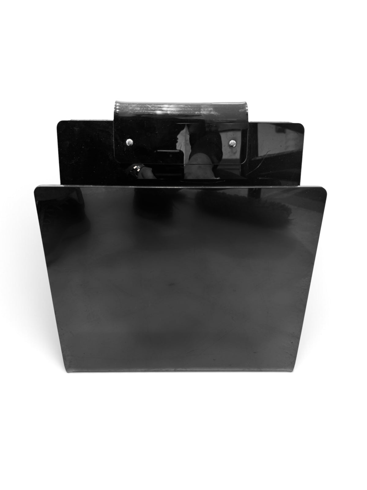 Black Italian Plastic Magazine Rack, 1970