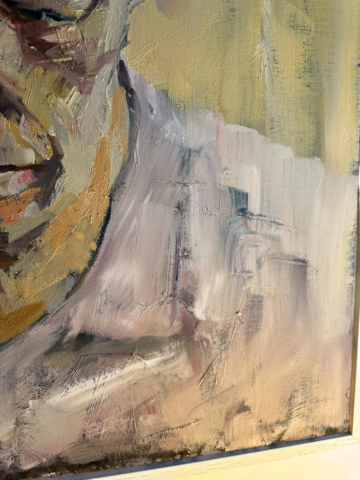 Tom Ward-Thomas, Expressionist Portrait Oil on Canvas by Peter Bowen   image 4