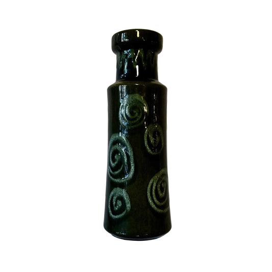 Very Rare Rich Green ‘High’ West German Vase By Aloïs Scheurich, 1960 image 0