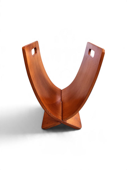 Interlocking Bentwood Danish Magazine Rack, 1970