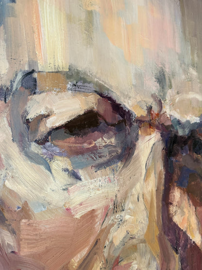 Jan Vink Large Expressionist Oil on Canvas Portrait by Peter Bowen  image 5