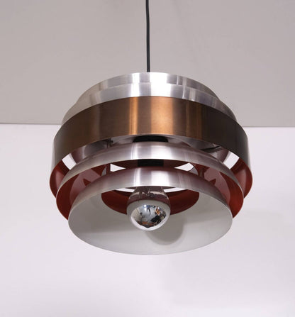 Mid century Dutch Pendant Light by Lakro Amstelveen, 1966 image 4
