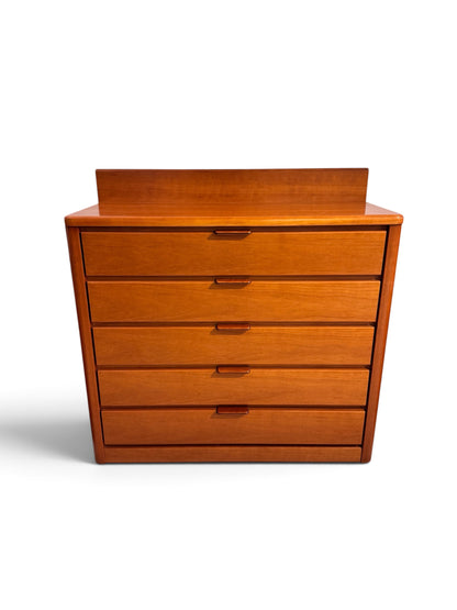 Vintage Hülsta Cherry Wood Chest of 5 Drawers