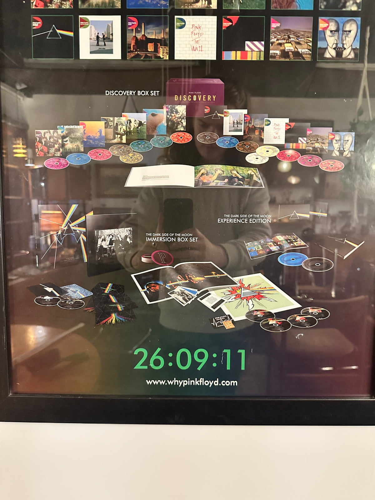 Pink Floyd David Gilmour Poster Double Sided Original Discovery Box Set, 2011 image 2