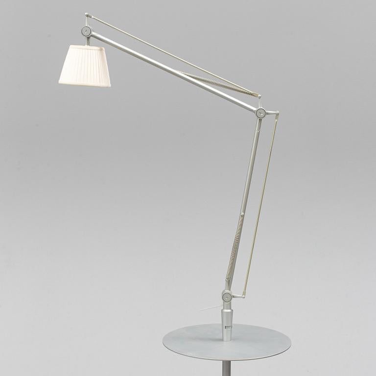 Philippe Starck for Flos Italy, Achimoon Table & Lamp with Pleated Fabric Shade image 2
