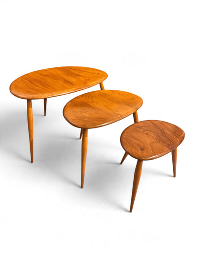 Ercol pebbles set of 3 tables