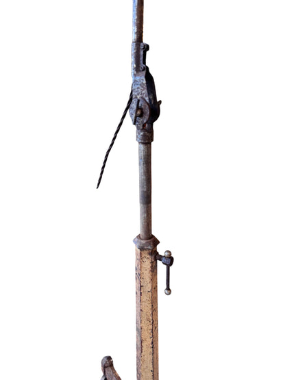 Industrial Adjustable Victorian Floor Lamp, 1860