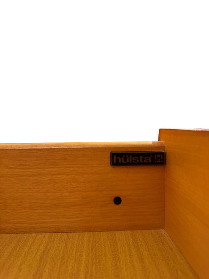 Vintage Hülsta cherry wood chest of drawers / bedside tables