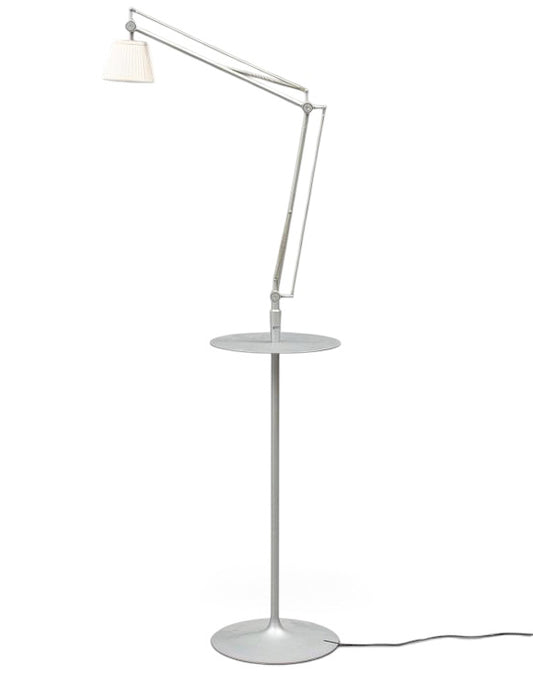 Philippe Starck for Flos Italy, Achimoon Table & Lamp with Pleated Fabric Shade image 0