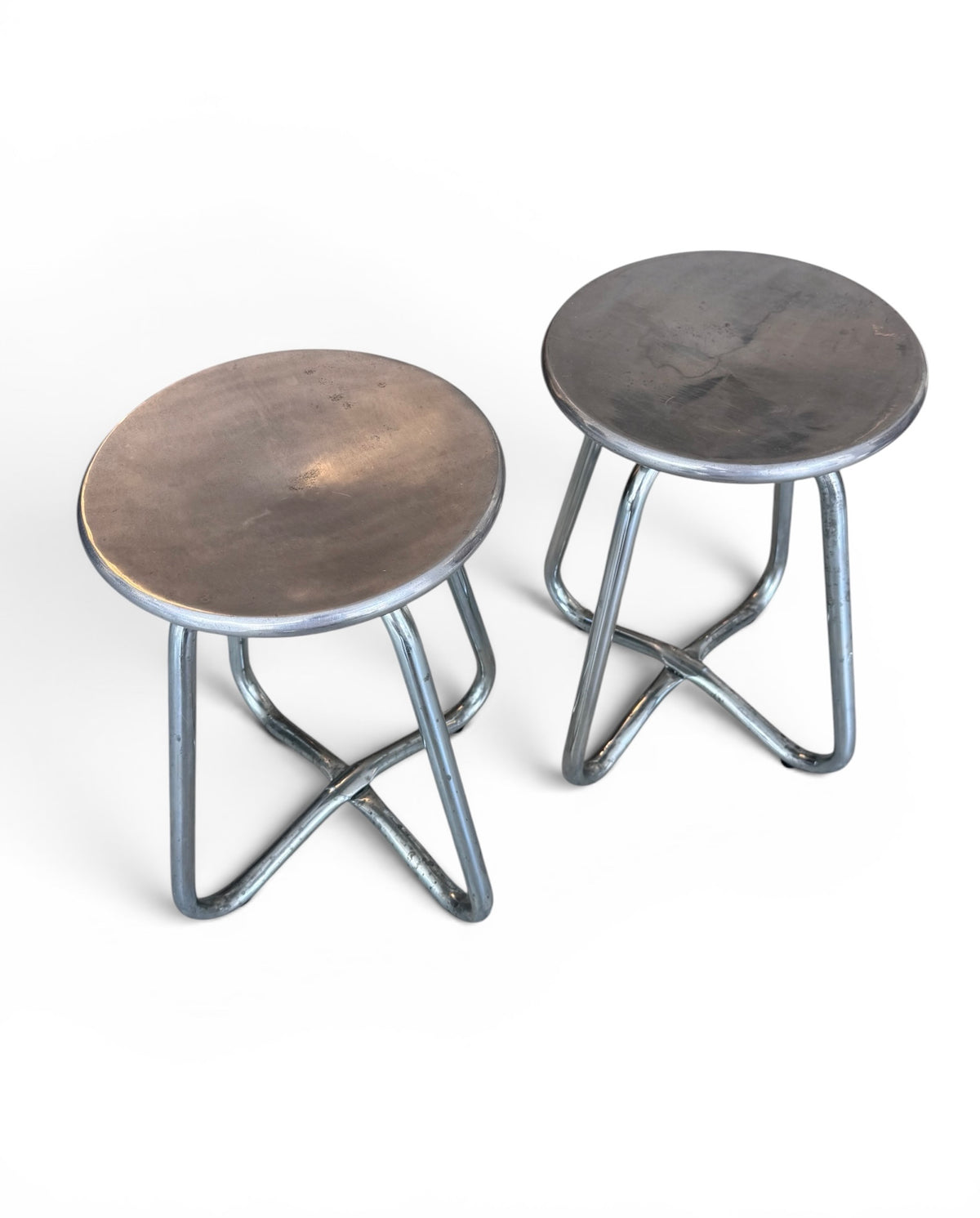 Original Aluminium stools/side tables by Terance Conran for the Conran Shop 1990 image 3