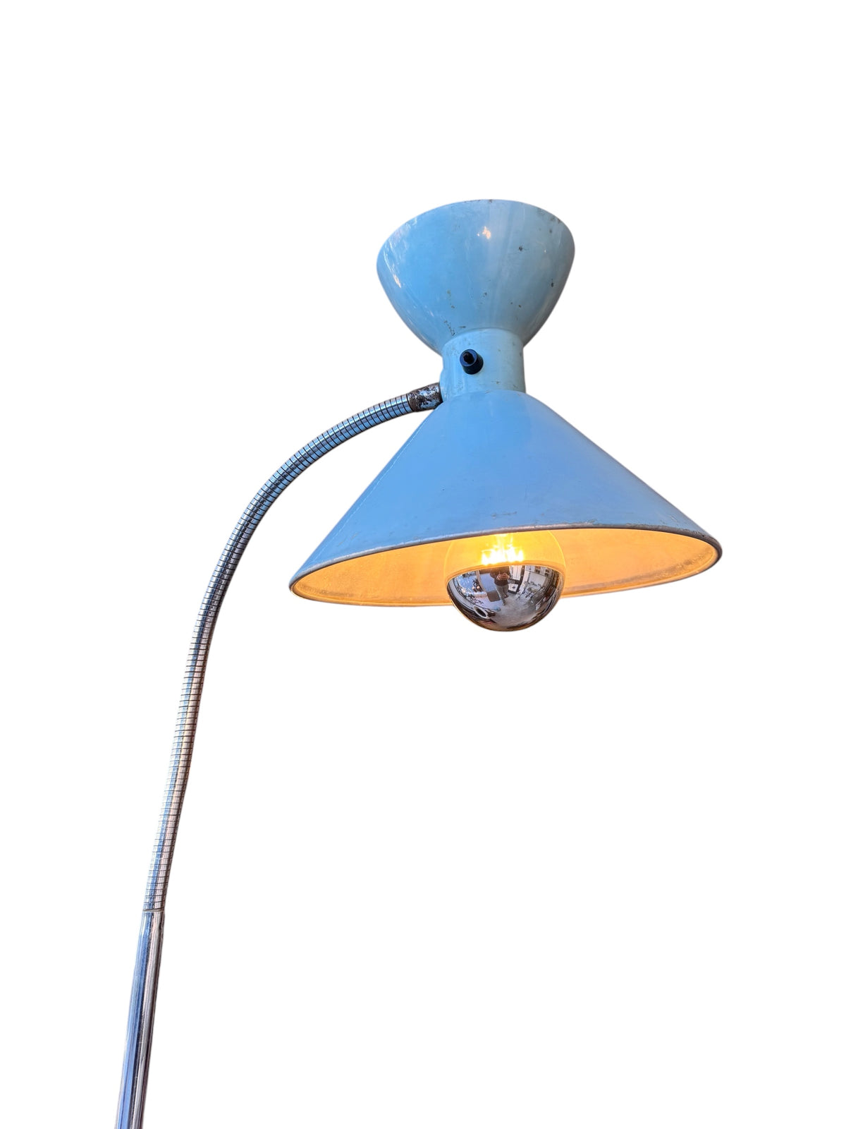 Original Diablo Maison Lanel Swan Neck Lamp, 1950