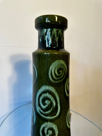 Very Rare Rich Green ‘High’ West German Vase By Aloïs Scheurich, 1960 image 2