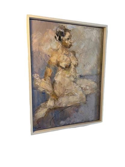 ‘Leila’, Figurative Expressionist Oil on Canvas by Peter Bowen  image 3