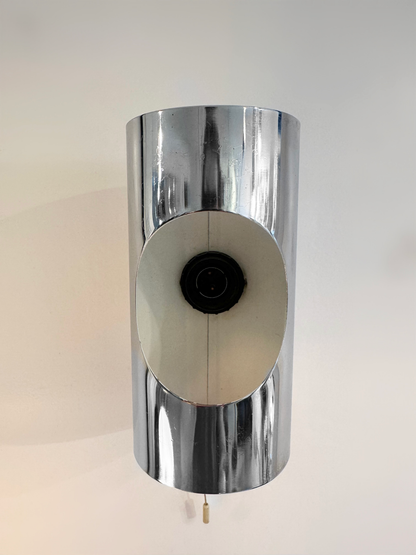 Pair of Chrome Wall lights by Philippe Rogier for Prova Denmark, 1970 image 2