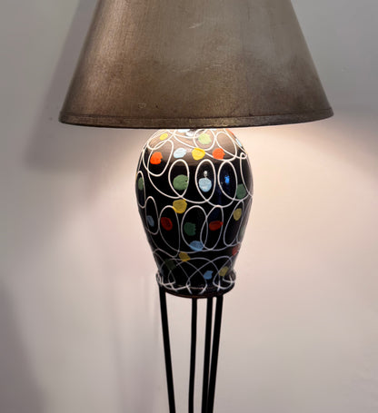 Rare Mid-Century Fanciullacci Ceramic Table Lamp, Italy, c.1950s