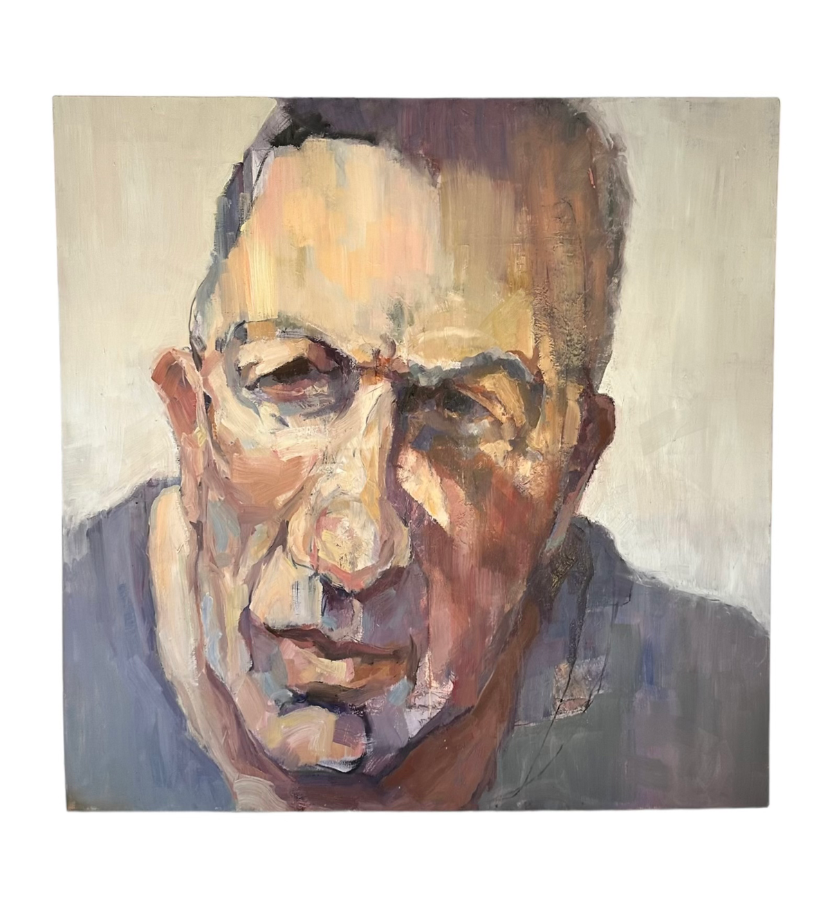 Jan Vink Large Expressionist Oil on Canvas Portrait by Peter Bowen  image 0