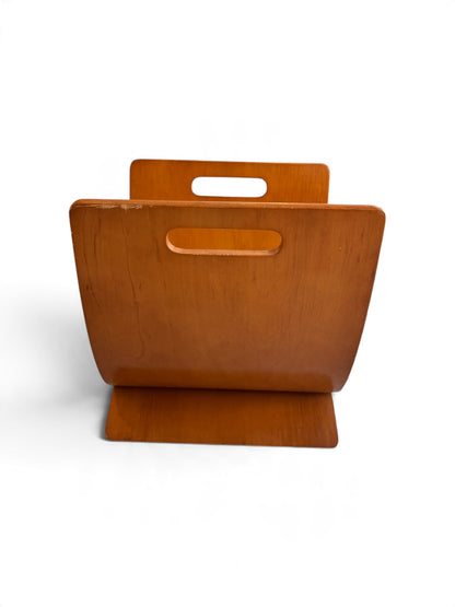 Interlocking Bentwood Danish Magazine Rack, 1970