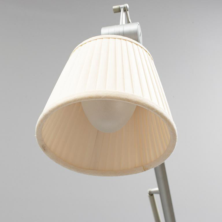 Philippe Starck for Flos Italy, Achimoon Table & Lamp with Pleated Fabric Shade image 6