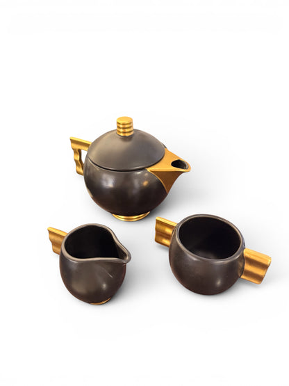 Original Art Deco Carlton Ware Ltd for Mariage Frères, Paris Tea set, 1929 image 3