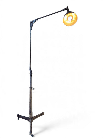 Industrial Adjustable Victorian Floor Lamp, 1860
