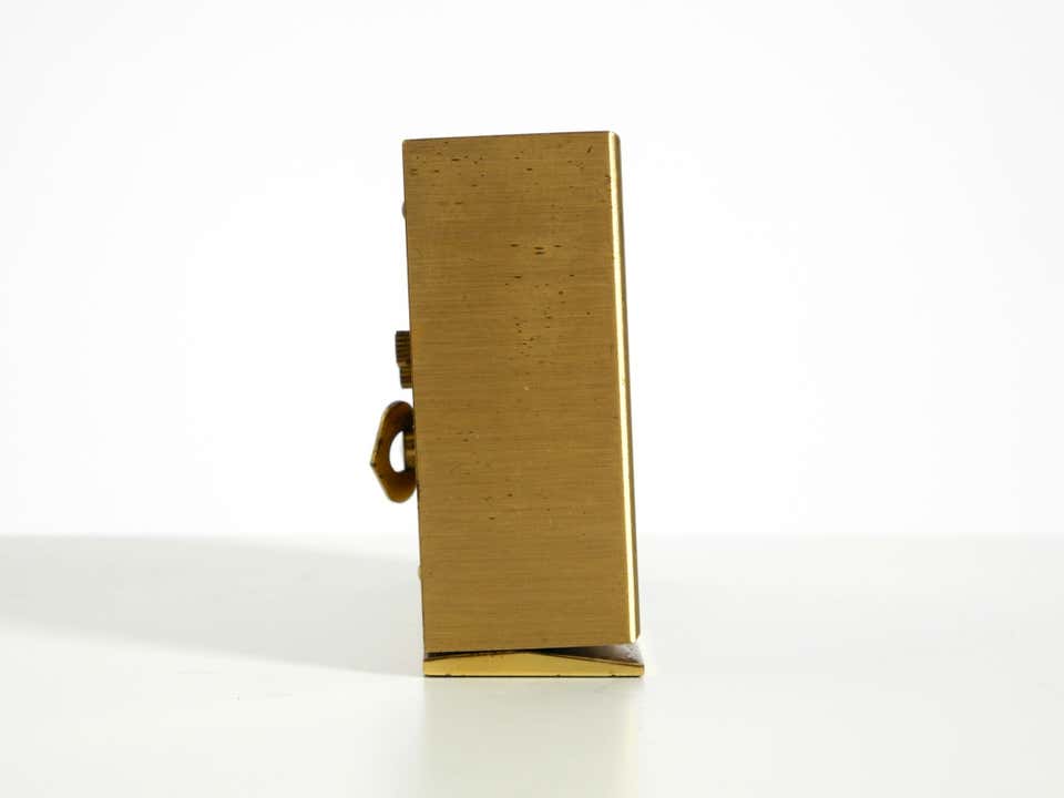 Mechanical Swiza 8 Table Clock in Brass with an 8-Day Movement, 1960s