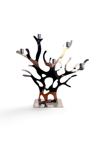 Idasay Venice Chrome Candle Holder