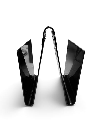 Black Italian Plastic Magazine Rack, 1970