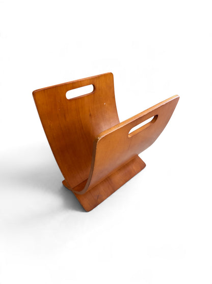 Interlocking Bentwood Danish Magazine Rack, 1970