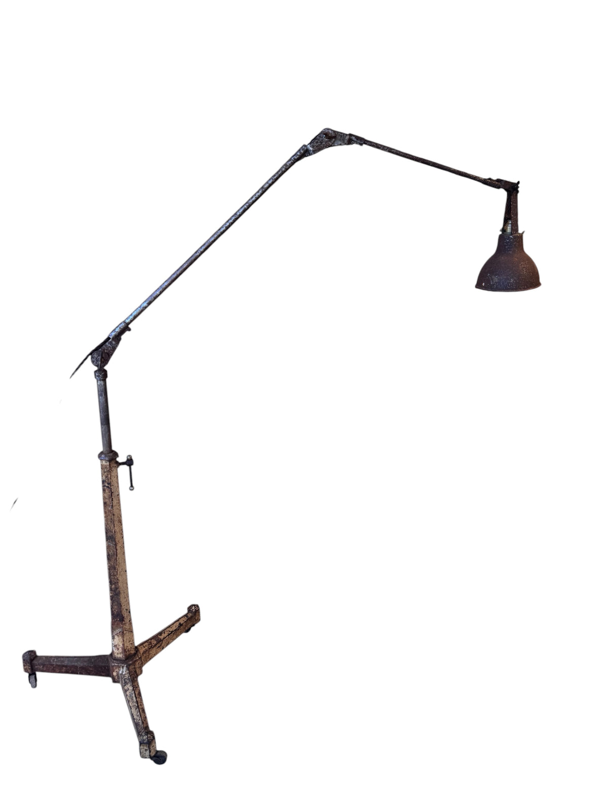 Industrial Adjustable Victorian Floor Lamp, 1860