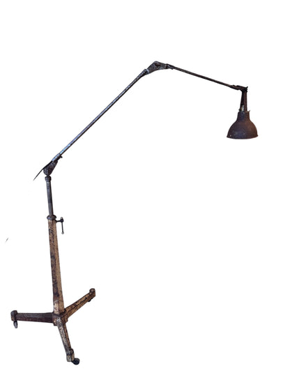 Industrial Adjustable Victorian Floor Lamp, 1860