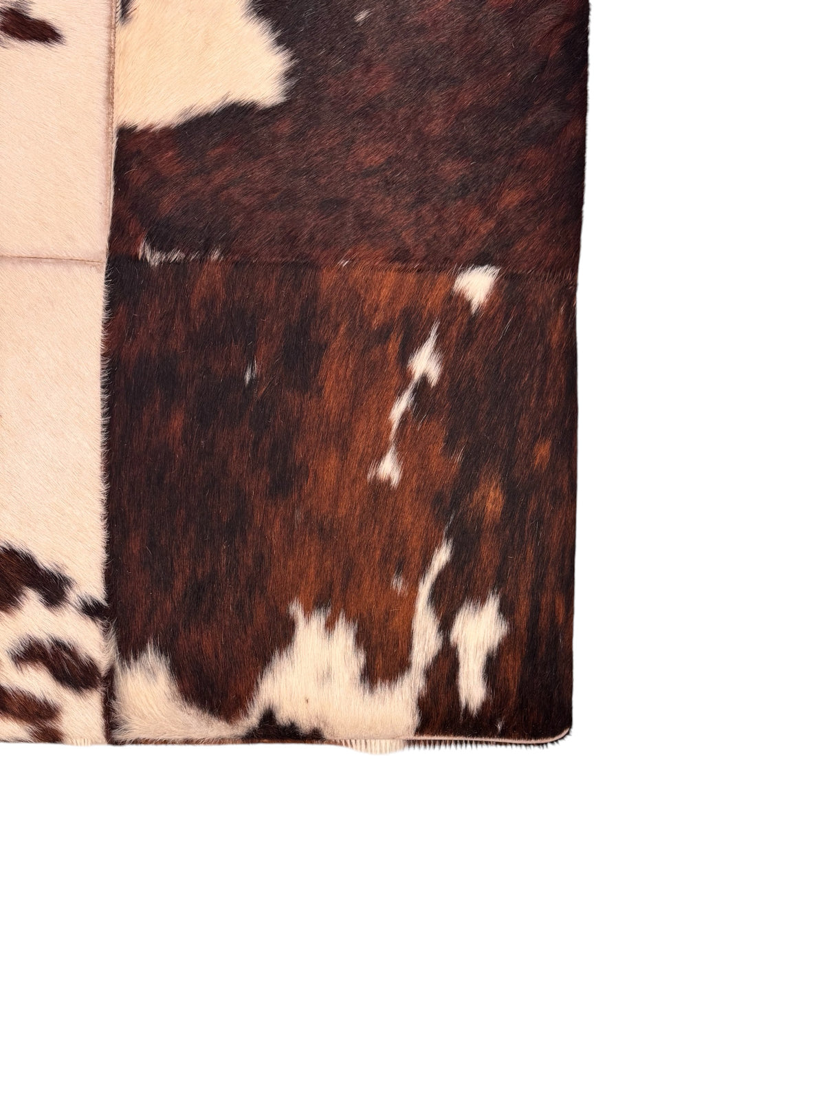 Large scale Original Cowhide Ponyhair Footstool From Natuzzi Italy, 1970