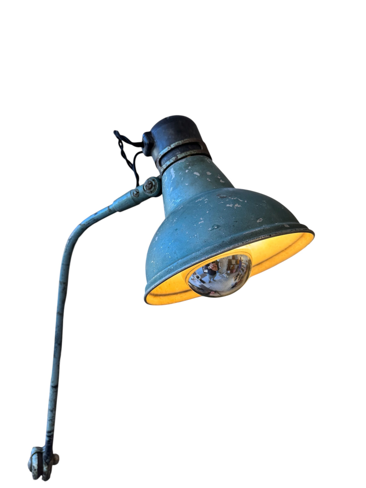 Edwardian Architects Adjustable Floor Lamp, with movable Table, 1900