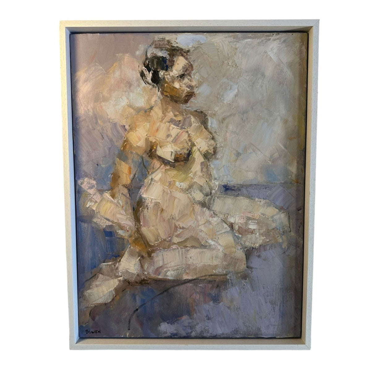 ‘Leila’, Figurative Expressionist Oil on Canvas by Peter Bowen