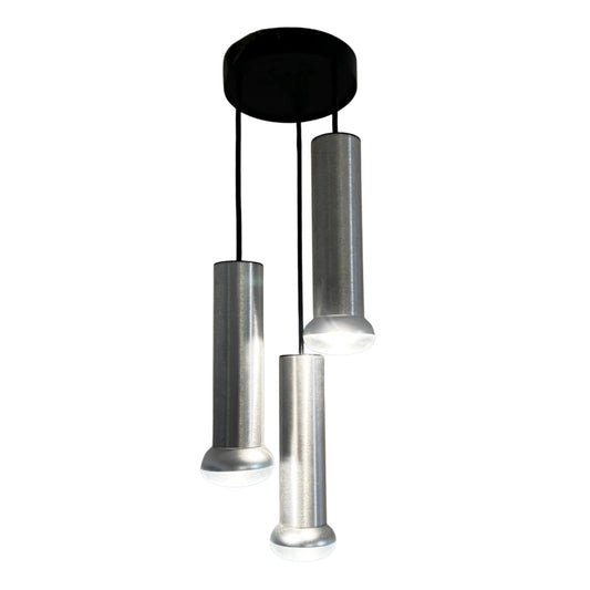 Mid Century Modern Thorn Lighting Tubular Steel Trio Ceiling Pendant, 1960