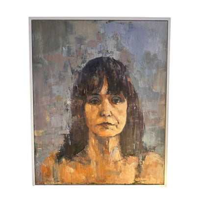 Margo Buchanan, Expressionist Portrait Oil on Canvas by Peter Bowen
