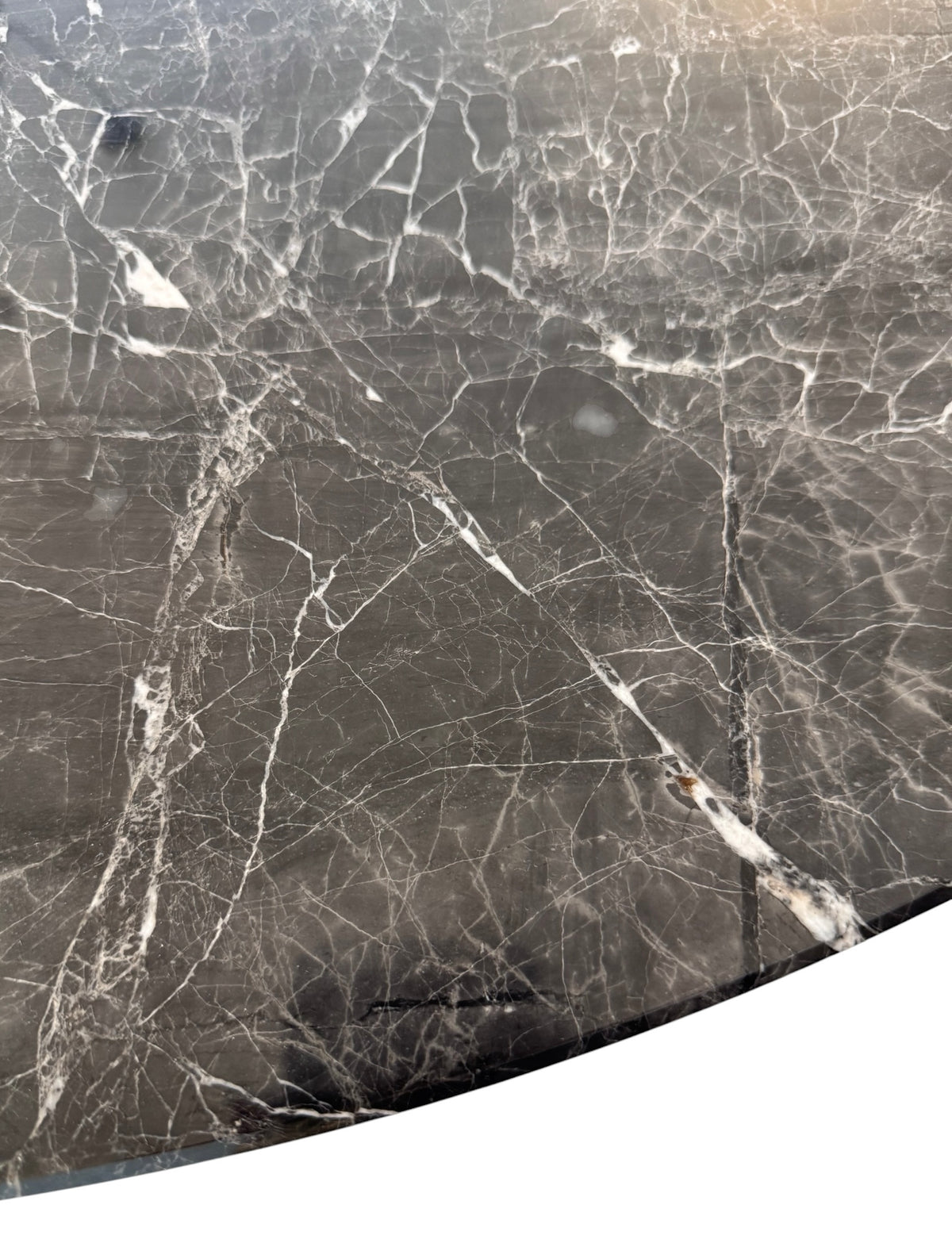 Bespoke Marble Dining Table by Marchetti With Anodised black Aluminium Base image 3