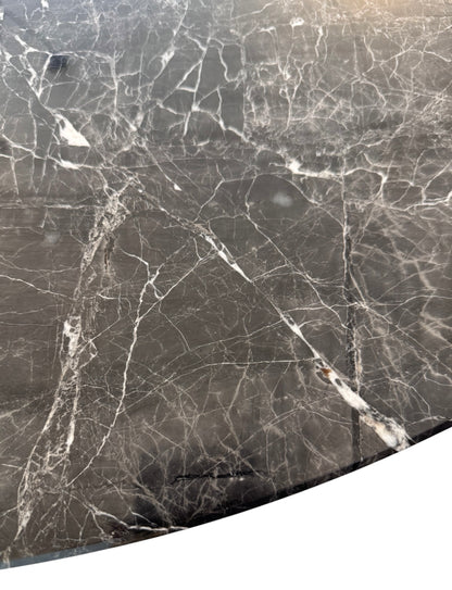 Bespoke Marble Dining Table by Marchetti With Anodised black Aluminium Base image 3